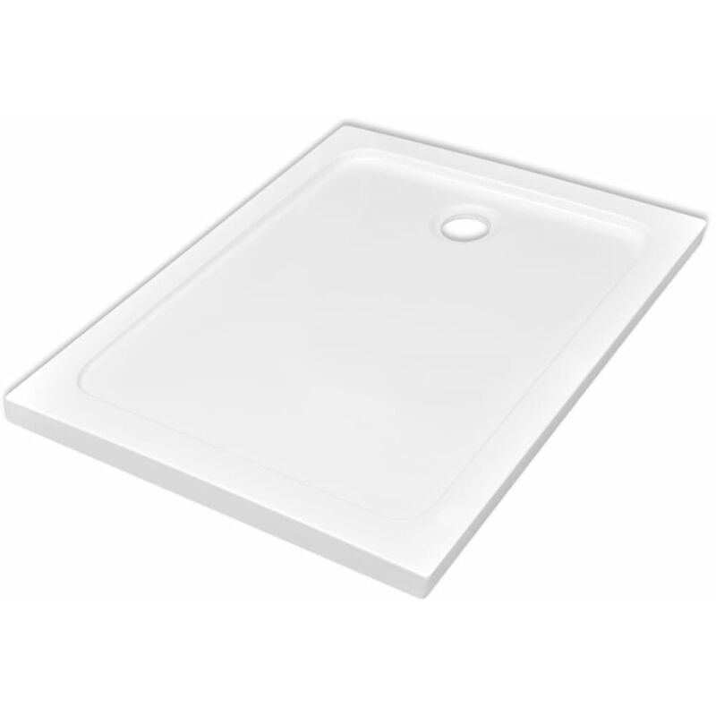 

vidaXL Plato de Ducha ABS Blanco 80x110 cm - Blanco
