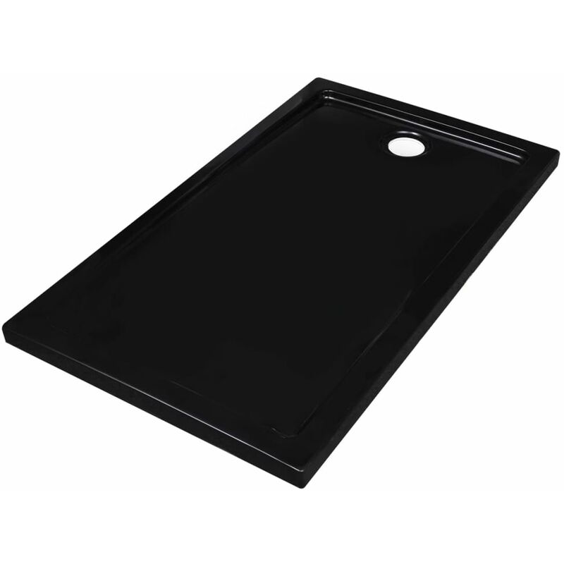 

vidaXL Plato de Ducha ABS Negro 70x120 cm - Negro