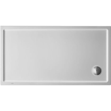 Plato de ducha rectangular Duravit Starck Slimline, 150x80 cm, blanco - 720237000000000