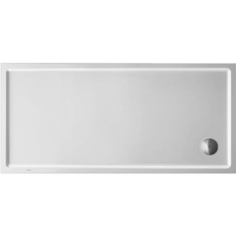 Plato de ducha rectangular Duravit Starck Slimline, 160x80 cm, blanco - 720238000000000