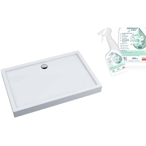Plato de ducha rectangular Kronos PLUS 120x90x14 Stabilsound sin gel de vinagre doméstico