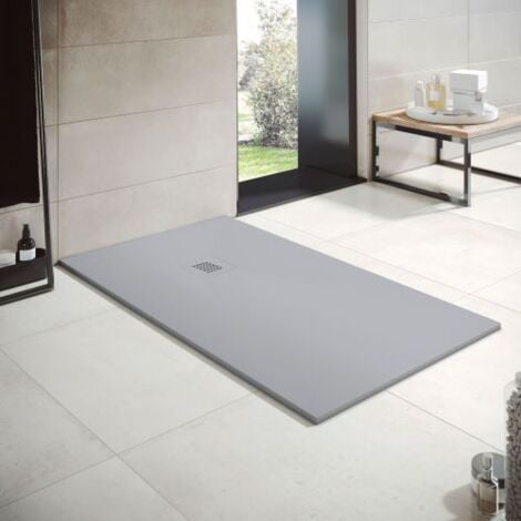 THERMIKET Plato de ducha Resina 70x70cm Gris Cemento