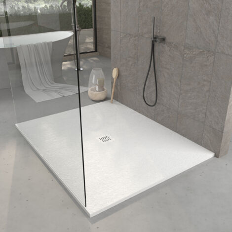 Plato de ducha Resina - Ancho 110  - Blanco Ral-9003 - 110x150 cm