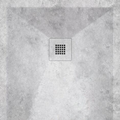 Plato de ducha resina DEKOR CEMENTO  80x200 cm