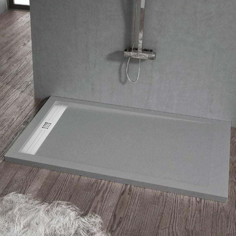 

Plato de ducha resina ELITE CENIZA 70x130 cm