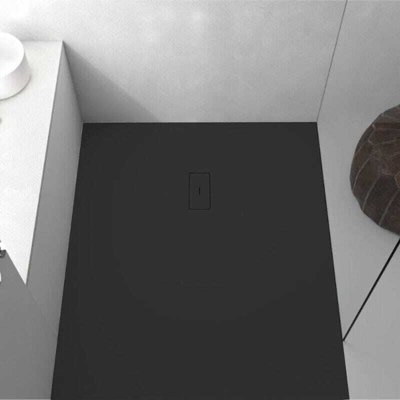 

Plato de ducha resina FUSION NEGRO 80x90cm