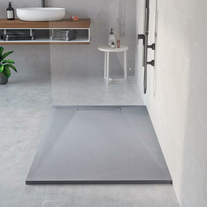 

Plato de ducha resina NARVI GRIS 70x180 cm