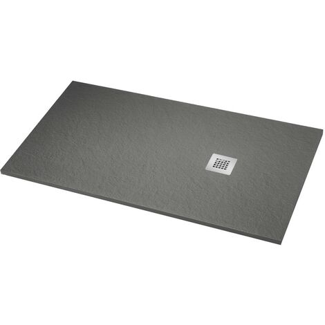Plato de Ducha Resina Nueva Textura Pizarra Gris Cemento 7005 - Modelo Vega - Gresinex