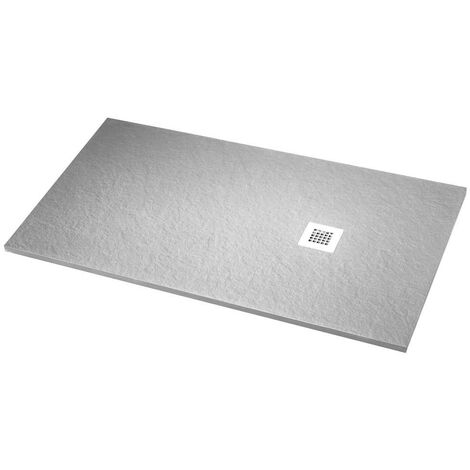Plato de Ducha Resina Nueva Textura Pizarra Gris Claro 7047 - Modelo Vega - Gresinex