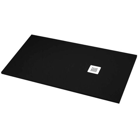Plato de Ducha Resina Nueva Textura Pizarra Negro 9005 - Modelo Vega - Gresinex