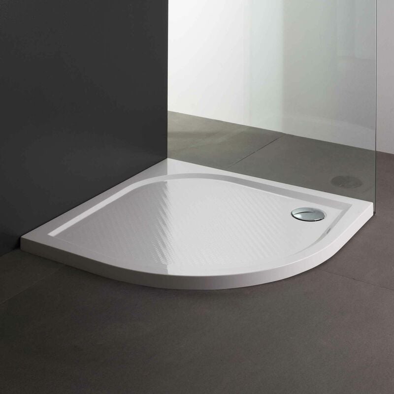 

Plato De Ducha Semicircular 90 Cm En Resina Fina Klio