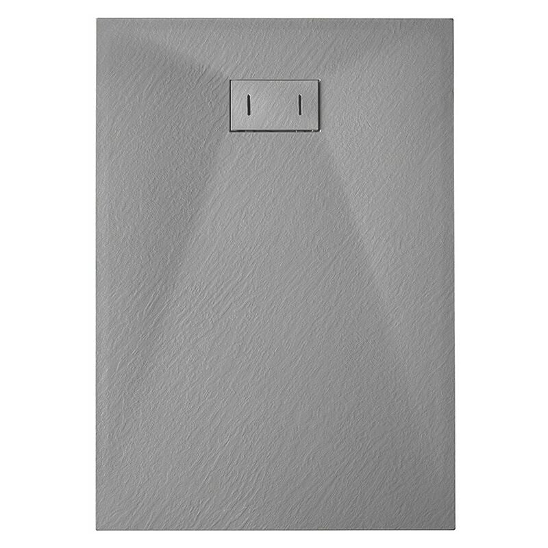 

Plato de ducha SMC en fibra de vidrio, efecto piedra con valvula incluida H. 2.6 cm - 70 x 100 Gris