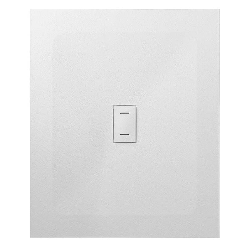 

Plato de ducha SMC en fibra de vidrio, efecto piedra con valvula incluida H. 2.6 cm - 100 x 120 cm Blanco