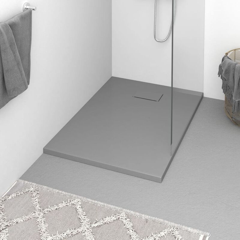 

Plato de ducha SMC gris 100x70 cm - Gris