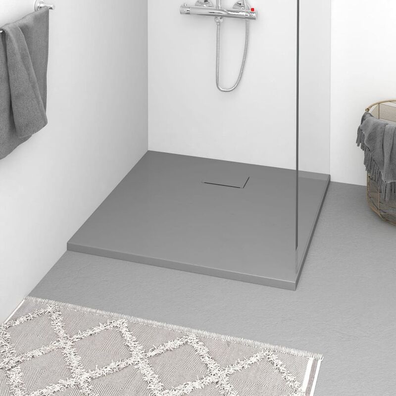 

Plato de ducha SMC gris 90x80 cm - Gris