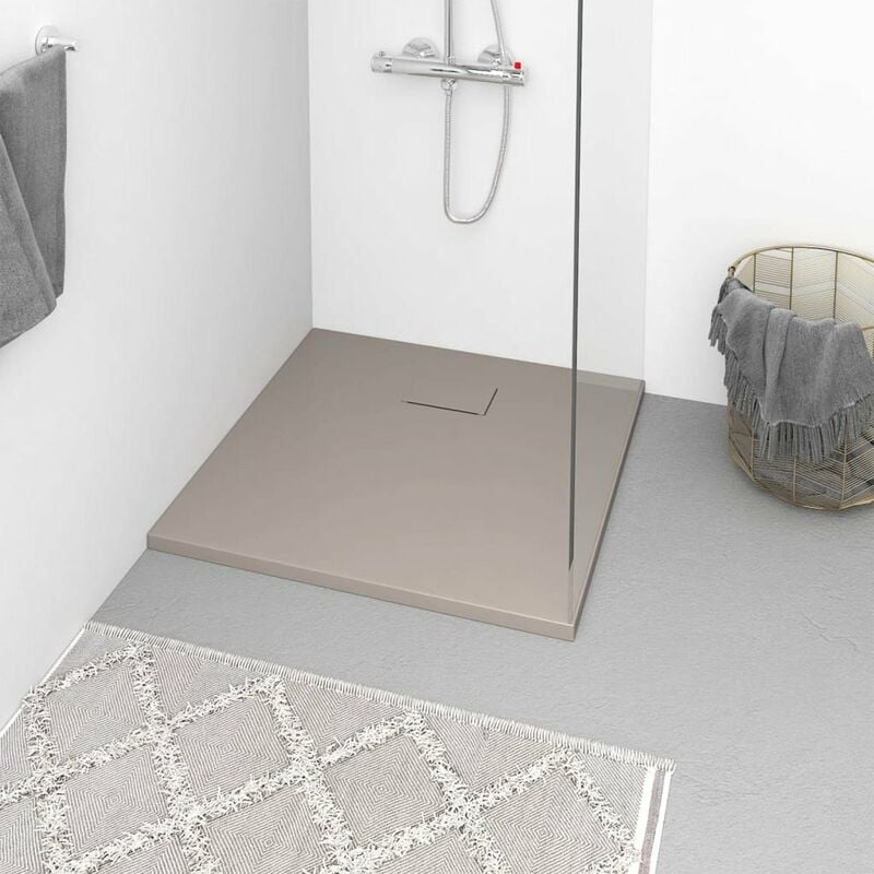 

Plato de ducha SMC marron 80x80 cm
