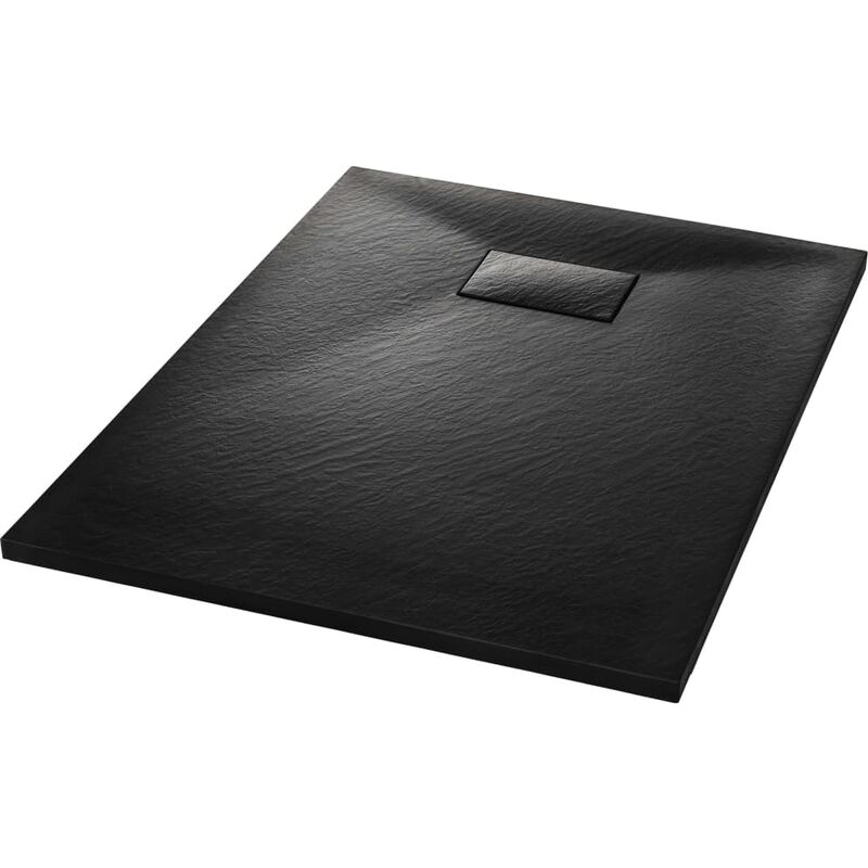 

Plato de ducha SMC negro 100x70 cm - Negro - Vidaxl