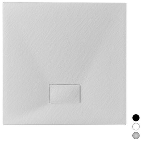 Plato de ducha Stone Essence Slim Quadro gris 80x80 cm