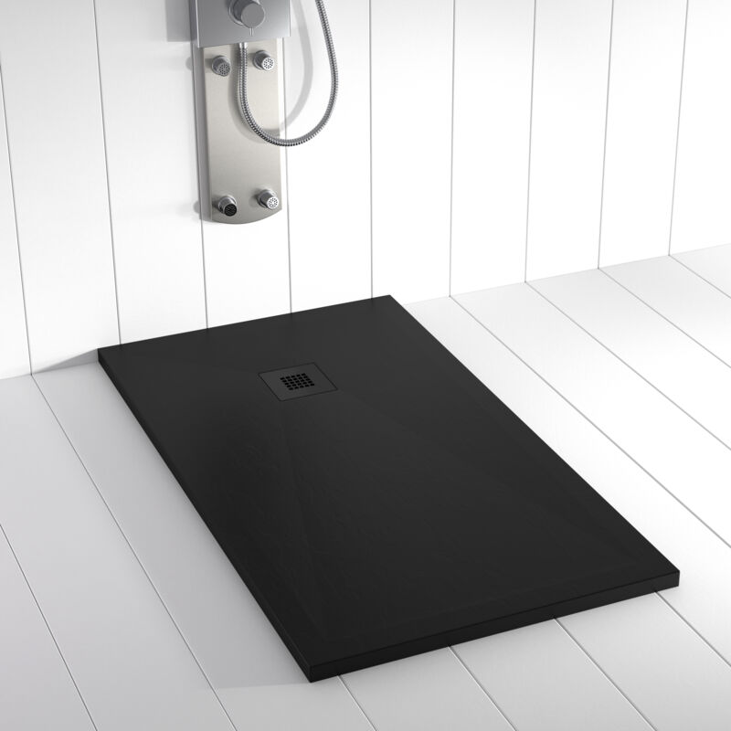 

Plato de ducha PLES Negro 90x180 cm (Rejilla pintada)