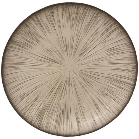 Plato de postre Gloria champán D22xH2,5cm - Atmosphera créateur d'intérieur