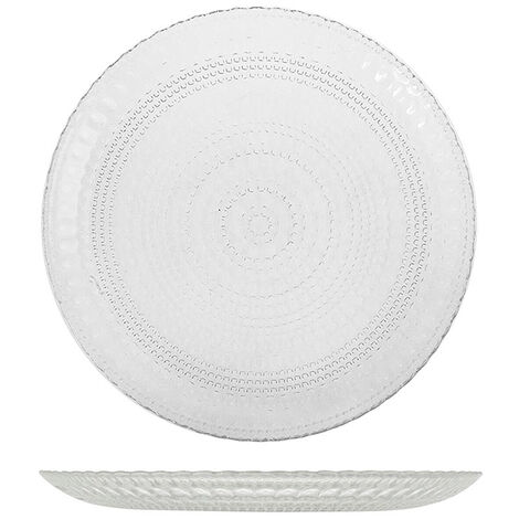 Plato de postre Venere de vidrio transparente - Ø 21 cm