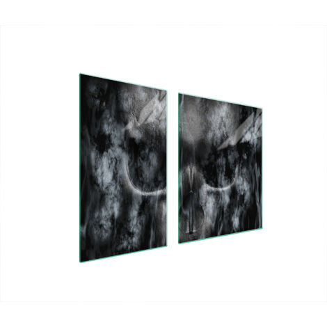PLATO DE VIDRIO Y TABLA DE CORTAR 100x52 CALAVERA