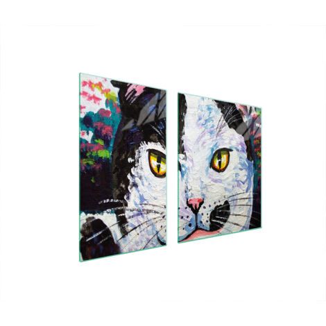 PLATO DE VIDRIO Y TABLA DE CORTAR 100x52 CAT