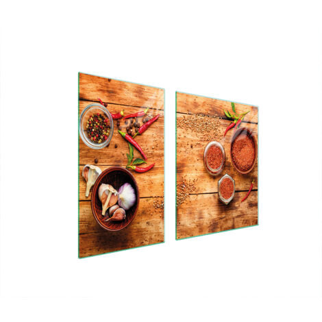 PLATO DE VIDRIO Y TABLA DE CORTAR 100x52 CHILI