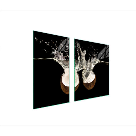 PLATO DE VIDRIO Y TABLA DE CORTAR 100x52 COCO