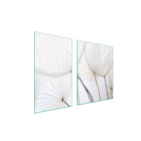 PLATO DE VIDRIO Y TABLA DE CORTAR 100x52 FLOR