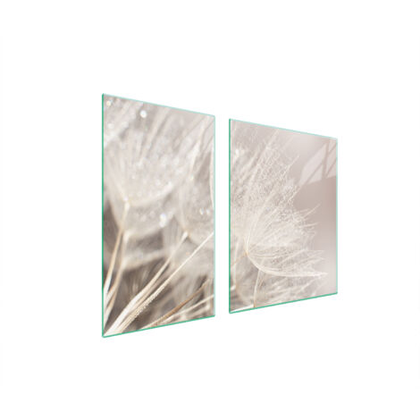 PLATO DE VIDRIO Y TABLA DE CORTAR 100x52 FLOR