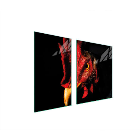 PLATO DE VIDRIO Y TABLA DE CORTAR 100x52 GALLO