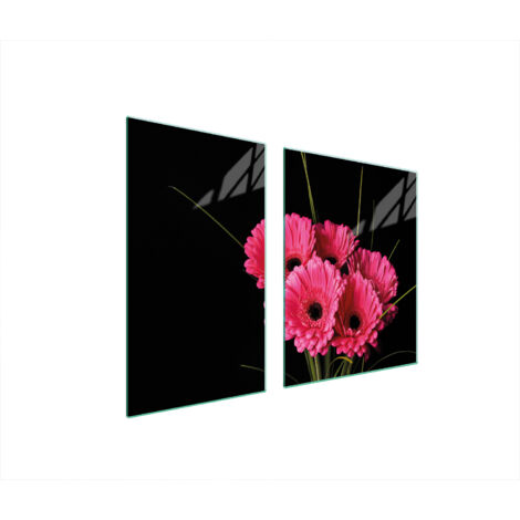 PLATO DE VIDRIO Y TABLA DE CORTAR 100x52 GERBERA