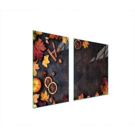 PLATO DE VIDRIO Y TABLA DE CORTAR 100x52 HOJAS