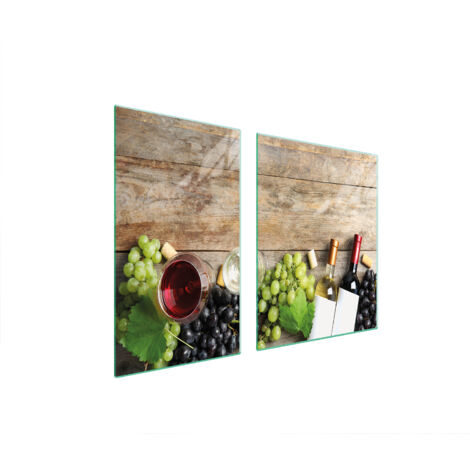 PLATO DE VIDRIO Y TABLA DE CORTAR 100x52 MADERA
