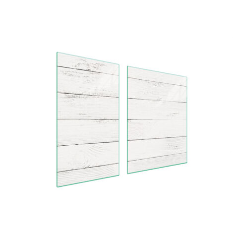 PLATO DE VIDRIO Y TABLA DE CORTAR 100x52 MADERA
