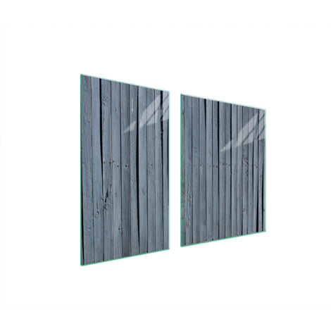 PLATO DE VIDRIO Y TABLA DE CORTAR 100x52 MADERA