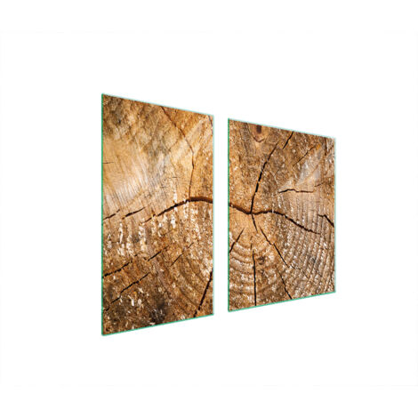 PLATO DE VIDRIO Y TABLA DE CORTAR 100x52 MADERA