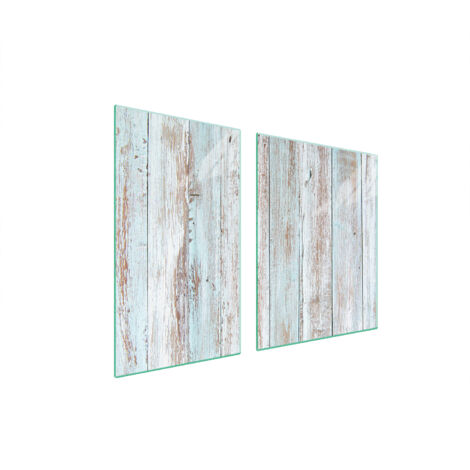 PLATO DE VIDRIO Y TABLA DE CORTAR 100x52 MADERA