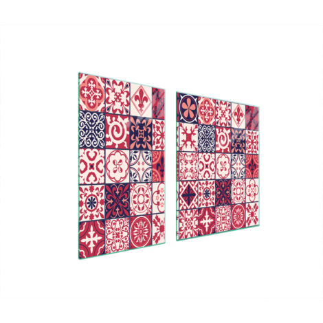 PLATO DE VIDRIO Y TABLA DE CORTAR 100x52 MOSAICO
