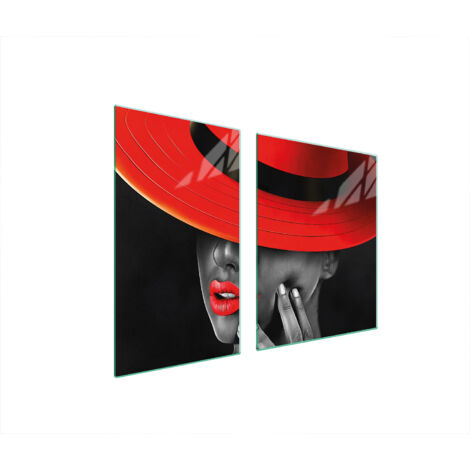 PLATO DE VIDRIO Y TABLA DE CORTAR 100x52 MUJER