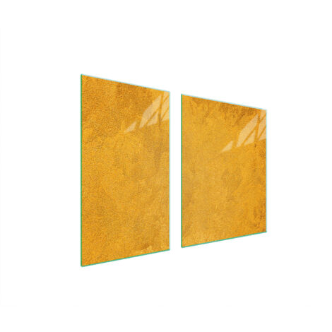 PLATO DE VIDRIO Y TABLA DE CORTAR 100x52 ORO