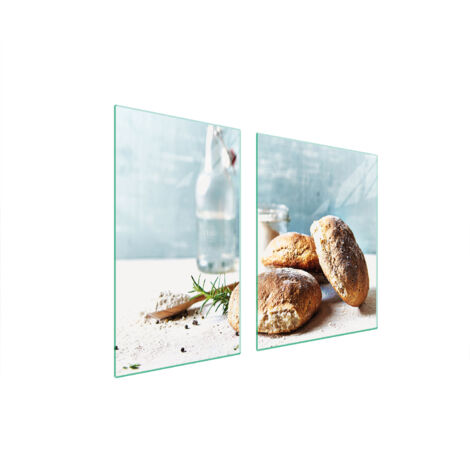 PLATO DE VIDRIO Y TABLA DE CORTAR 100x52 PAN