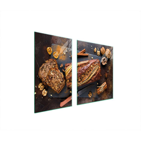 PLATO DE VIDRIO Y TABLA DE CORTAR 100x52 PAN