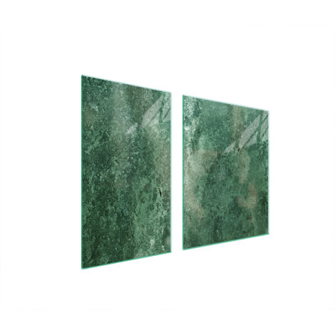 PLATO DE VIDRIO Y TABLA DE CORTAR 100x52 TURQUESA