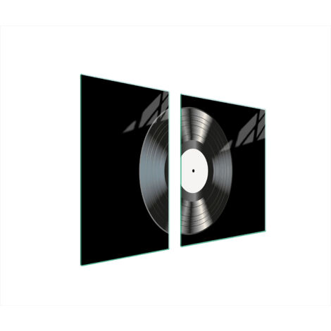 PLATO DE VIDRIO Y TABLA DE CORTAR 100x52 VINILO