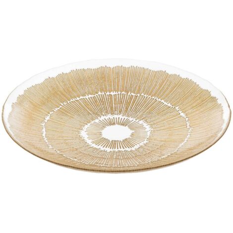 Plato Djina D.34cm cristal dorado - Atmosphera créateur d'intérieur