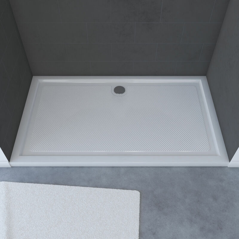 

Plato Ducha Extra Plano En Acrilico Blanco Acabado Acabado Ceramica Rectangular 140X80Cm - Whitness 140