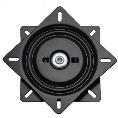 plato giratorio con retorno. modelo albora. medidas 160x160. negro. capacidad carga 80kg