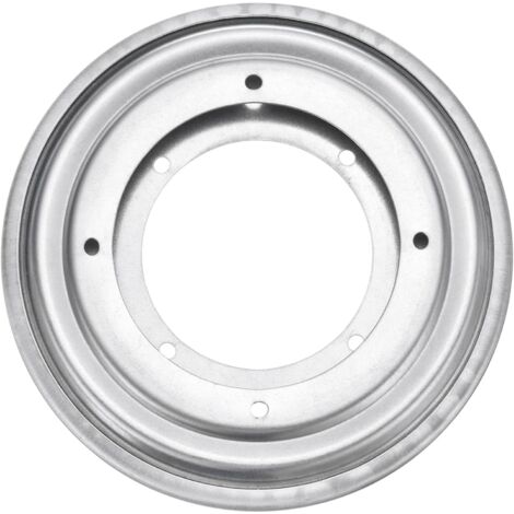 Plato giratorio de 13,8 cm (5,5 pulgadas), soporte giratorio, plato giratorio redondo, para oficina, color plata.